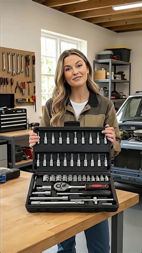 Stop wasting money on repairs! 🛠️ This all-in-one box handles everything at home. Limited stock, first come first served!#ToolSet #MechanicTools #DIYProject#tiktokmademebuyit#fyp