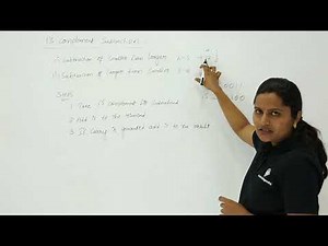 1’s Complement Subtraction Larger to Smaller