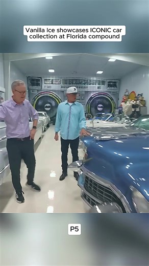 Vanilla Ice showcases ICONIC car collection at Florida compound #VanillaIce #CarCollection #LuxuryCars #FloridaLifestyle #CelebrityCars