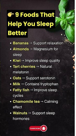 9 Foods That Help You Sleep Better