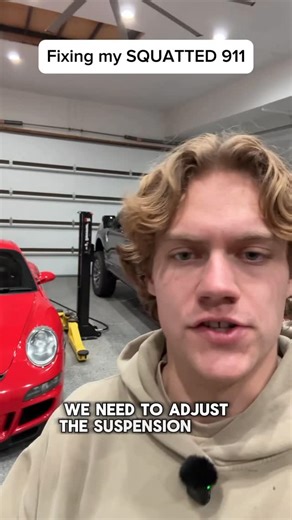 Chase on Instagram: "The 997 now (finally) sits right 🥹 I’m glad that the adjustment on these is way easier than the install 😂"