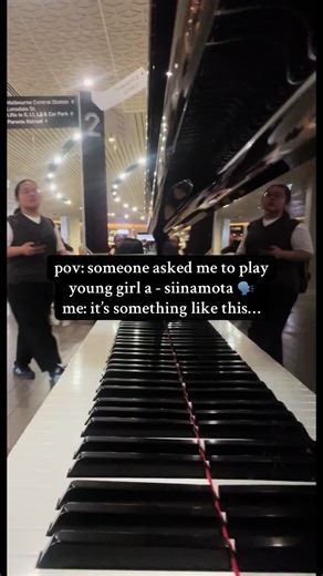 young girl a - siinamota public piano cover by dmp jazz 🗣️ i was bk at melb central to do some piano rambling today, was very fun :D shoutout to the person who requested it :) also tysm to all irl for the support 🥹 ~ #younggirla #siinamota #publicpiano #pianocover #fypシviral