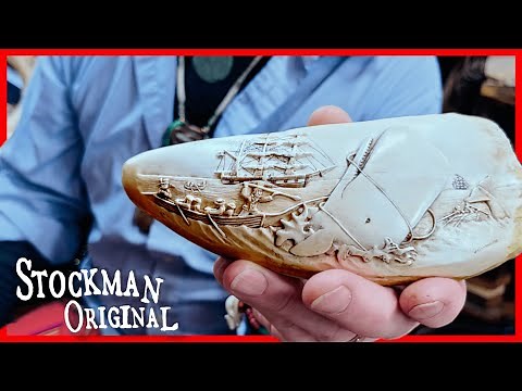 Whale's Tooth Carving (Base Relief + Scrimshaw)
