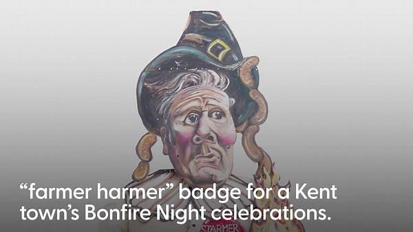 11-metre effigy of Sir Keir Starmer unveiled for bonfire celebrations