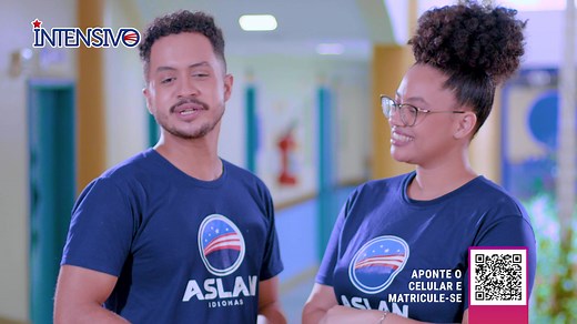 Conheça o Curso Intensivo ASLAN! Um CURSO COMPLETO onde você aprende Inglês em 18 meses e Espanhol em 12 meses, com uma metodologia te garante o domínio de uma nova língua e te proporciona o diferencial de ser bilíngue. Perfeito para quem quer investir no futuro e aprender um novo idioma para se comunicar com facilidade, confiança e revolucionar a sua vida. E o melhor: turmas exclusivas para adultos, com professores com certificação internacional e reposição de aula gratuita! Quer saber mais? Cl