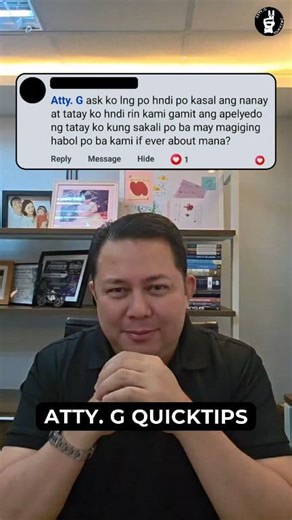 ILLEGITIMATE CHILDREN INHERITANCE QUICKTIPS #attyg #legaltips #illegitimatechildren #inheritance | Atty. G