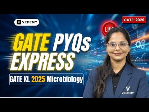 GATE PYQ Express | GATE XL | Microbiology | 2025 | Dr. Manisha Verma | GATE 2026 | Concept + PYQs |