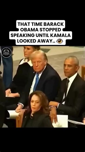 HIDDEN PORTALS on Instagram: "They told you it was just a strange moment in a speech… but Obama’s chilling pause, refusing to speak until Kamala Harris averted her gaze, reveals the hidden hierarchy and psychological control at the highest levels of power. Here’s what they don’t tell you: ✅ This was a public display of dominance, a non-verbal command establishing the pecking order. It's a power move used in intelligence and occult circles to enforce submission. ✅ The unbroken stare is a form of 