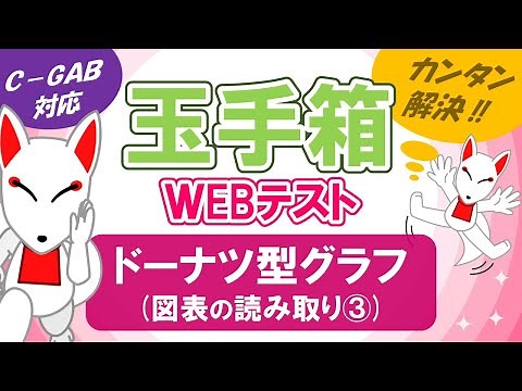 【玉手箱】ドーナツ型グラフの問題（図表の読み取り③）/ ＷEBテスト対策【C-GAB対応】