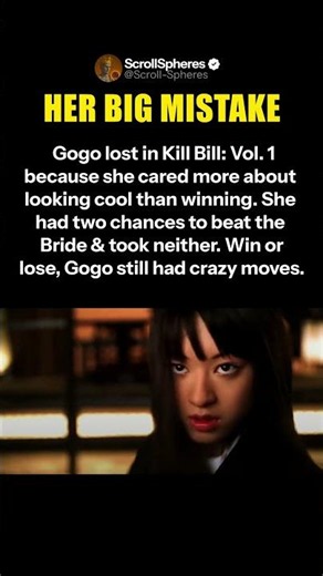 Gogo Lost Because She Showed Off - Kill Bill Vol 1