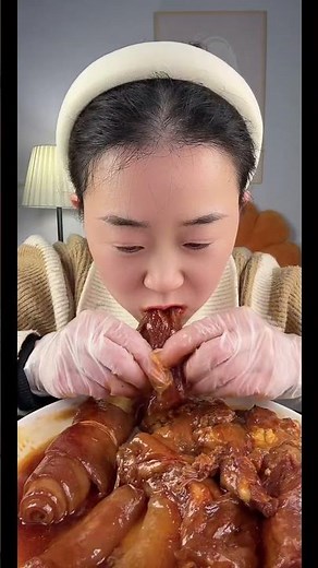 ⚡ SIZZLING pork belly glazed to glossy perfection🔥#asmr #food #delicious #foodchallenge