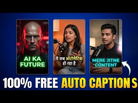 Free AI Auto Caption Tools 2026 No Watermark | Hindi + English Subtitles