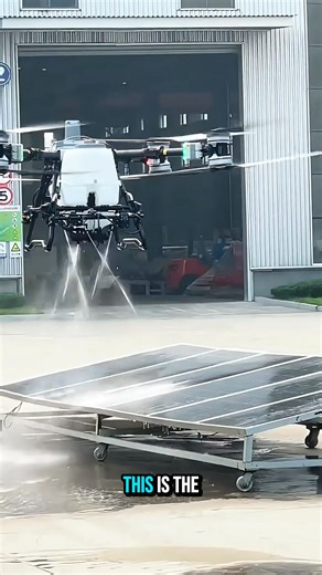 Autonomous drones clean solar panels! #drones #panelsolar #automation | The Life Around Us