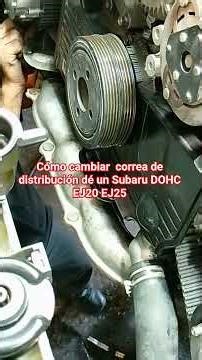cómo cambiar correa de distribucion de un Subaru DOHC EJ20 EJ25