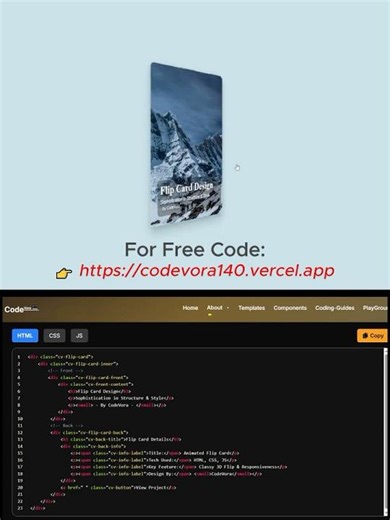 FlipCard CSS #websitedesign #coding #codeverse #javascript #codepen #frontenddesign #htmlcssjs