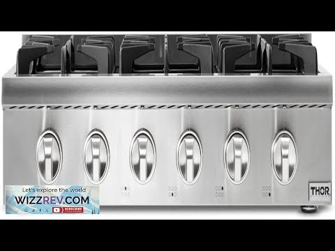 THOR KITCHEN Pro Style Gas Rangetop with 6 Sealed Burners 36 Inch
