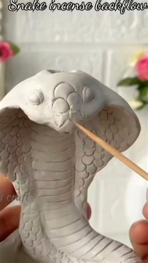 DIY snake incense backflow/ the creative ideas