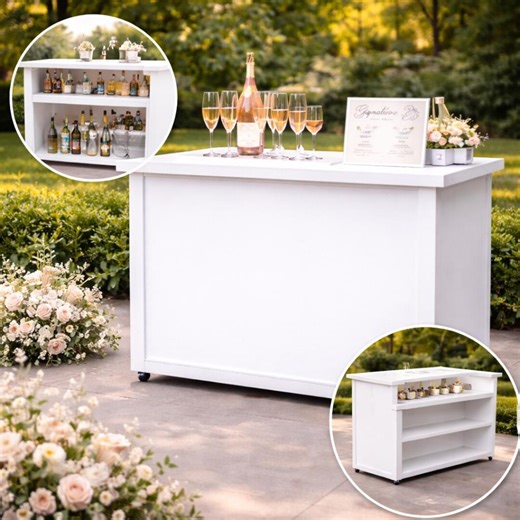 Custom Wooden Mobile Bar Cart for Events, Weddings, Parties, Brand Activations - Etsy