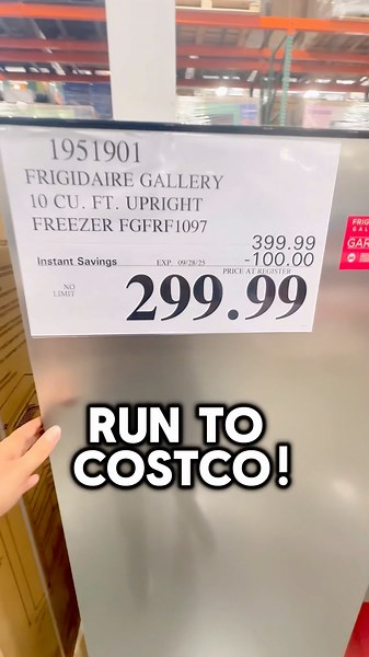 🔥 Costco Deal! $100 OFF Frigidaire Upright Freezer – Now $299.99!#costcofinds #freezer