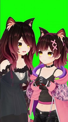 #Robomeme お説教中の猫姉妹😾😿#hololive #猫ミーム #ホロライブ