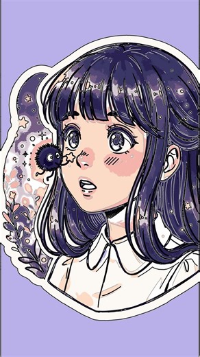 Easy Anime Girl & Soot Sprite Drawing for Beginners