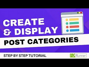 How To Create And Display Post Categories In WordPress