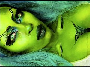 She Hulk makeup transformation tutorial