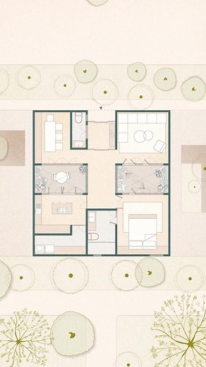 Cómo crear Arboles Top view en Adobe Illustrator hacerlo pincel