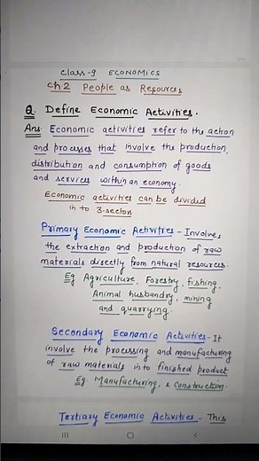 Define Economic Activities with Examples. Class -9 ECONOMICS Chapter.2
