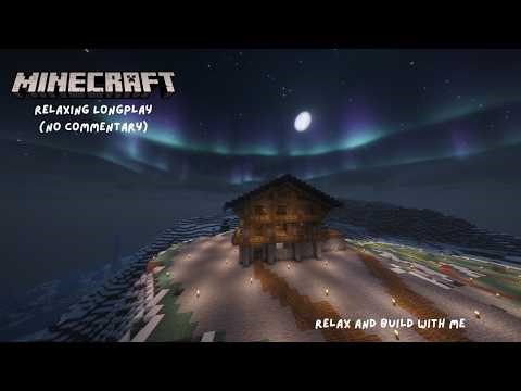 Building a Cozy Ski Lodge in Minecraft ❄️ | Survival Longplay (No Commentary)