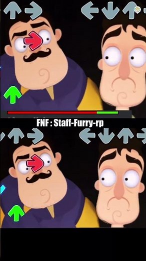 FNF Vs Hello Neighbor : Staff-furry-rp #shorts #youtubeshortsfeatures #fnfmods