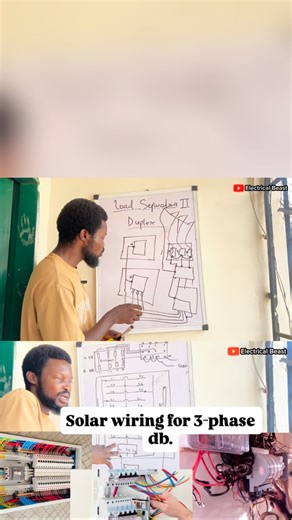 How to carry out load separation for a duplex wired in 3 phase. #electricalbeast #solarinstallation #electricalinstallation #electricalwork #distributionboard | Gideon Aghahowa