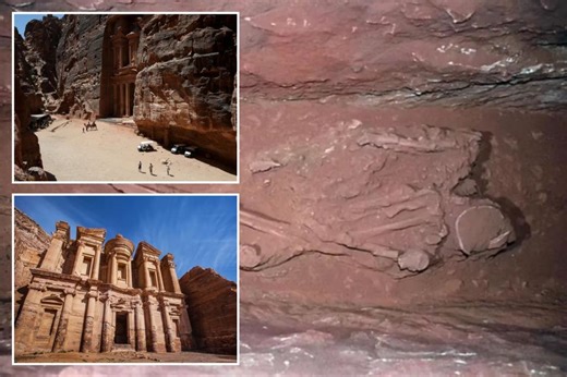 ‘Hugely rare discovery’ at ‘Indiana Jones’ filming site: 2,000-year-old tomb with 12 skeletons and Holy Grail chalice