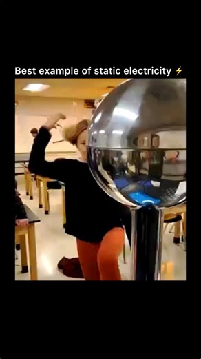 Circilis on Instagram: "A perfect example of static electricity starts with something simple — friction. When two different materials rub against each other, electrons jump from one surface to the other, creating an imbalance of electric charge. That stored energy stays trapped until it suddenly finds a path to release. The moment the charge discharges, it snaps, sparks, or pulls objects toward it — turning invisible electrons into visible motion. No batteries, no wires, just raw electrical imba