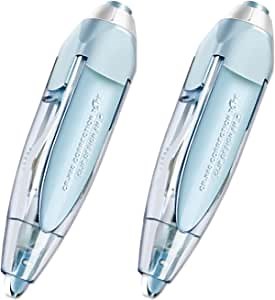 Refillable Retractable Correction Tape, Cute Correction Tape, Easy to Use Applicator for Instant, Office Writing Stationary Supplies, 2 PCS (PE-08)