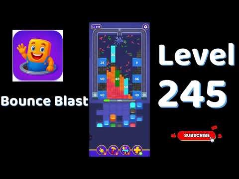 Bounce Blast Level 245 Walkthrough 🎮💥 | Tricky Ball Puzzle Solution | Go Answer