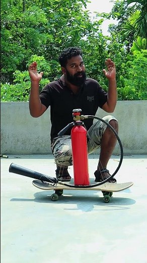 Fire Extinguisher skateboard | M4 Tech | #shorts