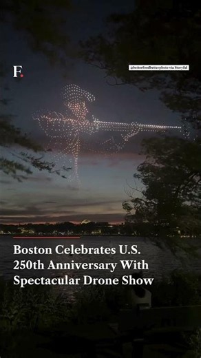 Boston Celebrates U.S. 250th Anniversary With Spectacular Drone Show | Firstpost News