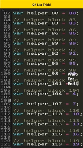 C#: C# List Trick | CodeShorts #Shorts