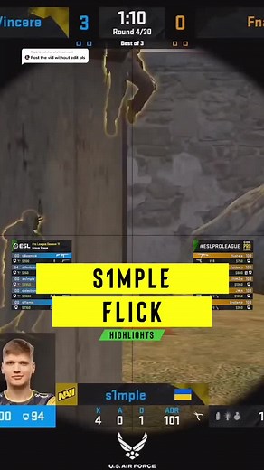 S1mple Flick Original Speed | CS:GO Highlights