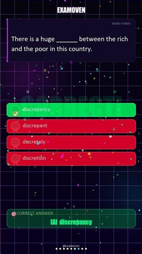DISCREPANCY or DISCREPANT? 📉 IELTS Word Form Quiz | ExamOven