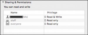 Sharing And Permissions Mac
