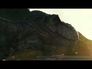Jurassic world ending, but it has the accurate T. rex roar