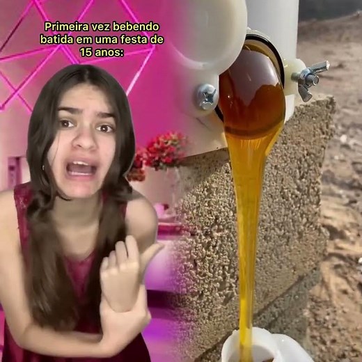 First time drinking a smoothie at a 15th birthday party