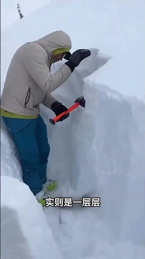 敲雪測層？這纔是防雪崩的專業操作 #科普 #漲知識