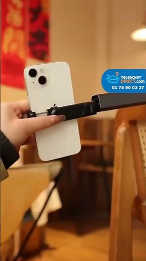 SUPPORT DE TÉLÉPHONE MOBILE EXTENSIBLE ET ROTATIF EN ALUMINIUM