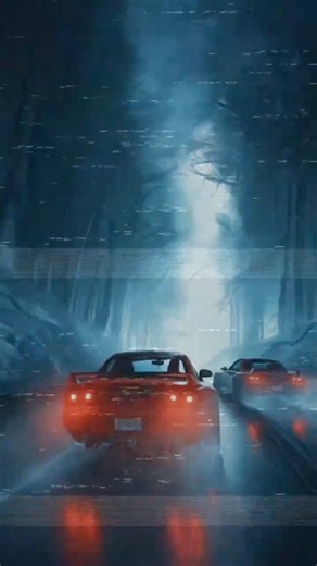 Rainy Touge Run 🚗⚡ Dark Cinematic Synthwave