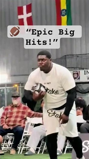 Brutal Football Tackles! #sports #football #shorts #fyp #americanfootball