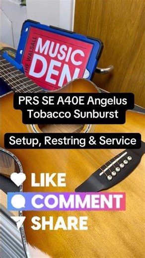 PRS SE A40E Guitar Setup, Restring & Service #guitar #guitarsetup
