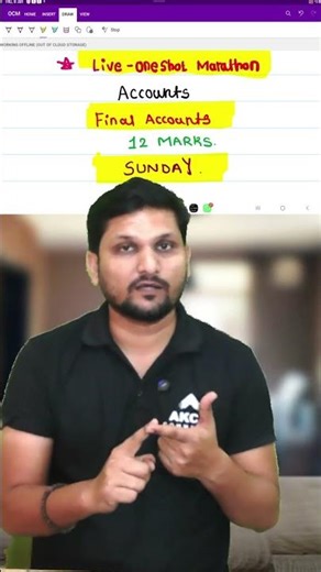 Accounts Live marathon 12 ,marks #boardexam2026 #education #12thcommerce #exam #boardexam